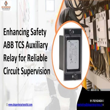 ABB TCS Auxiliary Relay for Reliable Trip Circuit Supervision