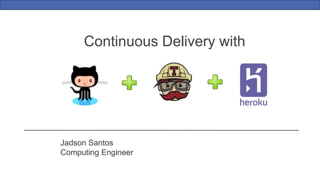 Cd with Github Travis CI and Heroku