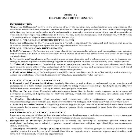 CULTURAL DIVERSITY AT WORKPLACE NOTES PDF UNIT 2 visual data 2