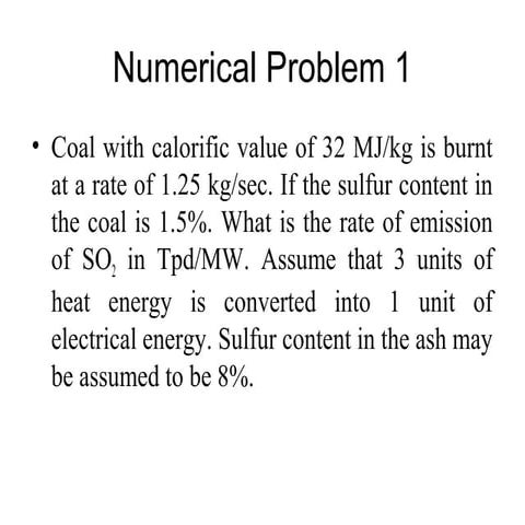 Ce 105 12 air pollution - numerical problems 