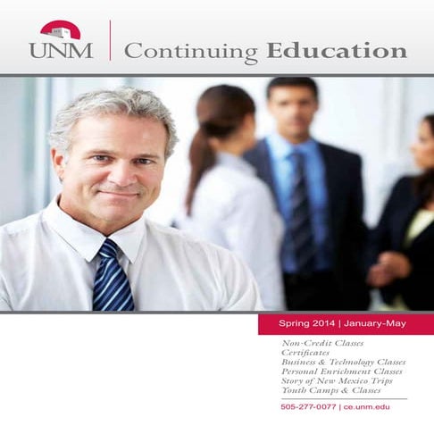 UNM Continuing Education Catalog - Spring 2014