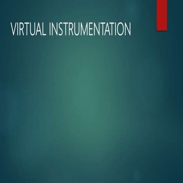  Virtual instrumentation