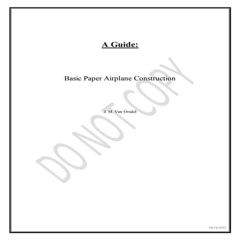 Paper Airplane Guide Final