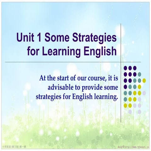 Learning English | PPTX