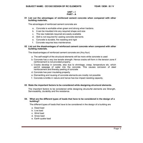 Ce1302 design of rc elements