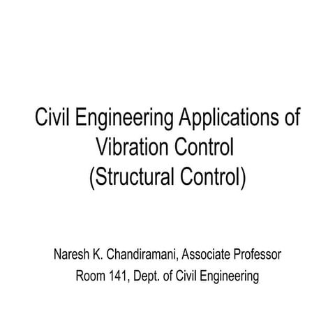 presentation on vibration control applications | PPT