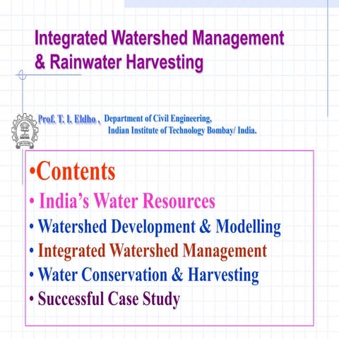 RAIN WATER HARVESTING 