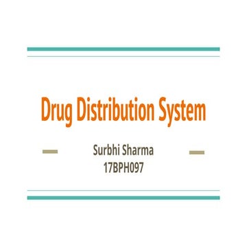 Drug Distribution in Hospital Pharmacy