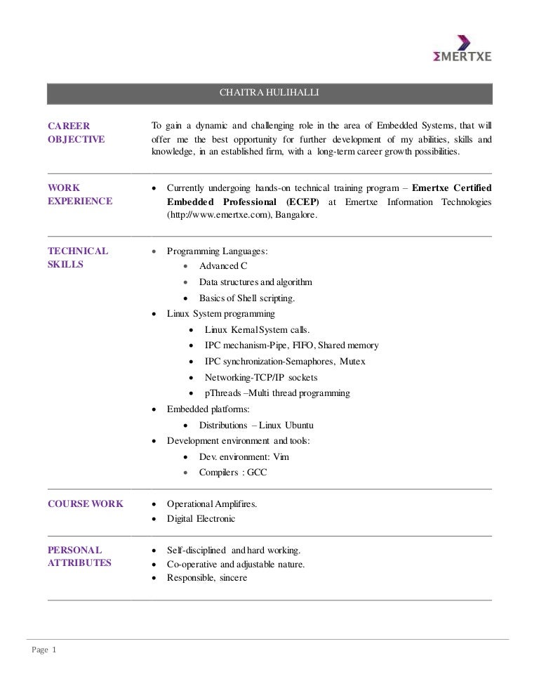 chaitra_resume