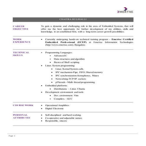 chaitra_resume