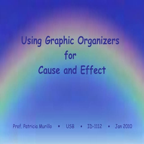 Cause-Effect Graphic Organizers