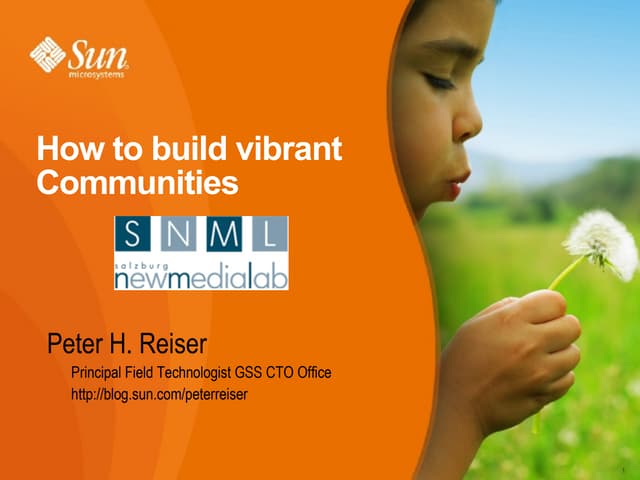 How to build vibrant communities (updated)
