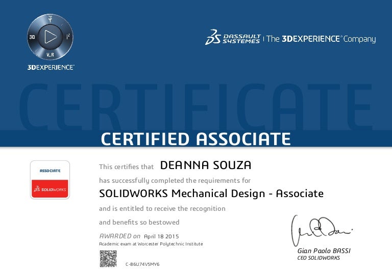 CSWA Certificate