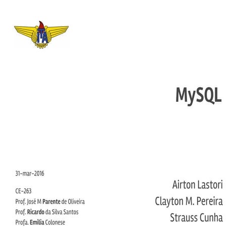MySQL - visão geral