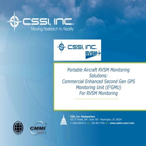 Portable Aircraft RVSM Monitoring Solutions | PPTX