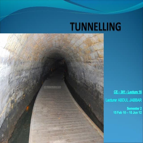 Tunnelling