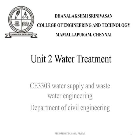 CE3303 UNIT 2 WATER TREATMENT PPT.pptx