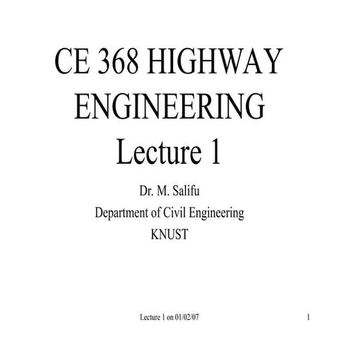 CE 368 Highway Engineering Lecture 1.ppt