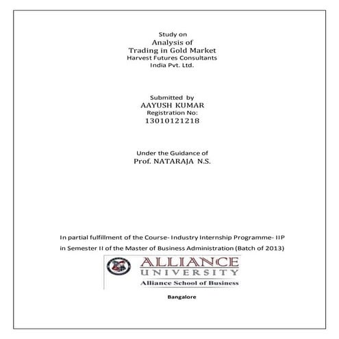 INTERNSHIP REPORT 2014 | DOCX