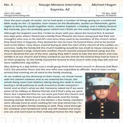 Navajo Newsletter No.3