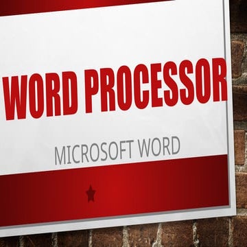 Computer Education 4 Word Processor.pptx