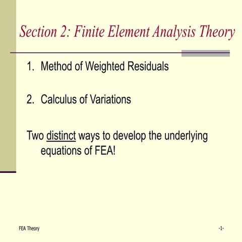 least squares approach in finite element method | PPTX