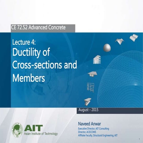 CE 72.52 Lecture 4 - Ductility of Cross-sections