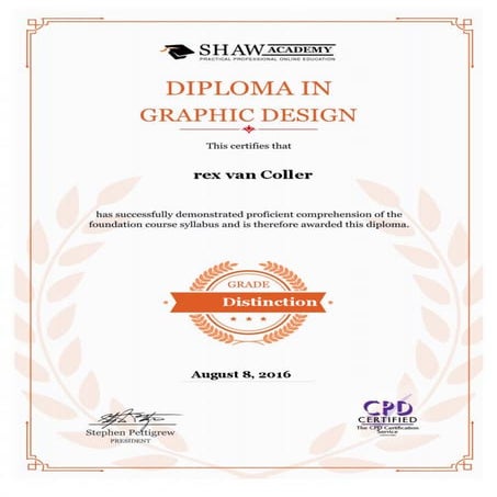 Shaw Academy Graphic Design Diploma