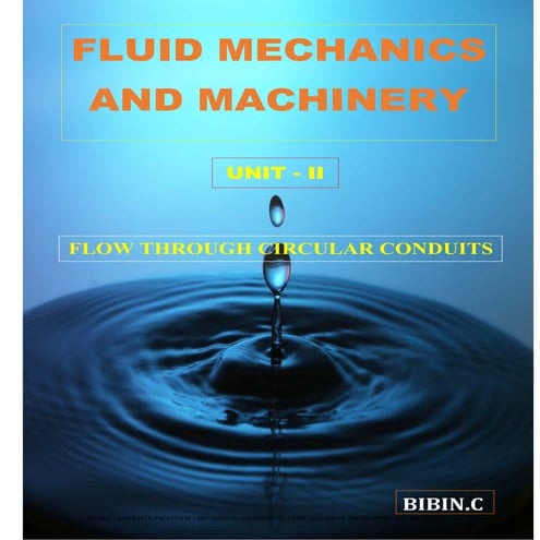 CE 8394 FLUID MECHANICS AND MACHINERY UNIT III FORMULA | PDF