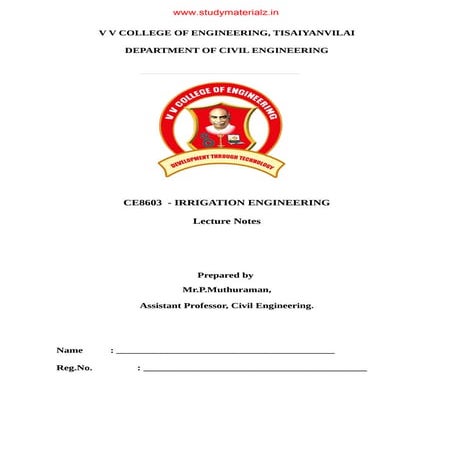 CE8603 Irrigation Engineering NOTES.pdf