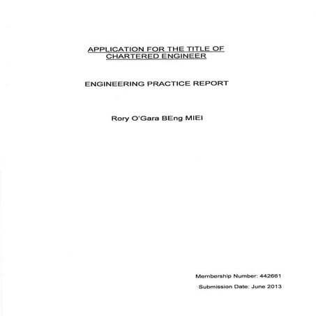 Engineering Practice Report