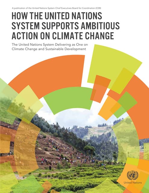 CEB 2014 - How the UN system supports ambitious Action on Climate Change en