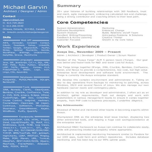 resume-michael-garvin