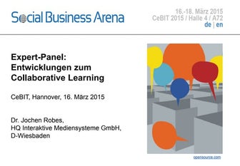 Expert-Panel: Entwicklungen zum Collaborative Learning