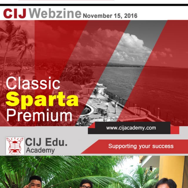 Cebu CIJ Sparta Webzine 2016.11.15