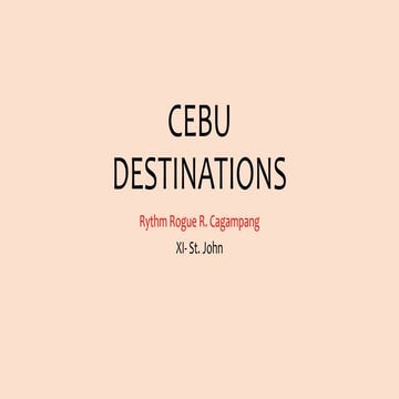 Cebu Destinations Pptx