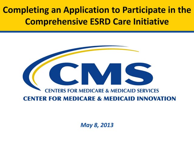 Webinar: Comprehensive ESRD Care In...