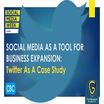 SOCIAL MEDIA AS A TOOL FOR BUSINESS EXPANSION