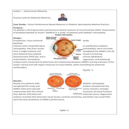 Diagnosis of Optha Retinopathy