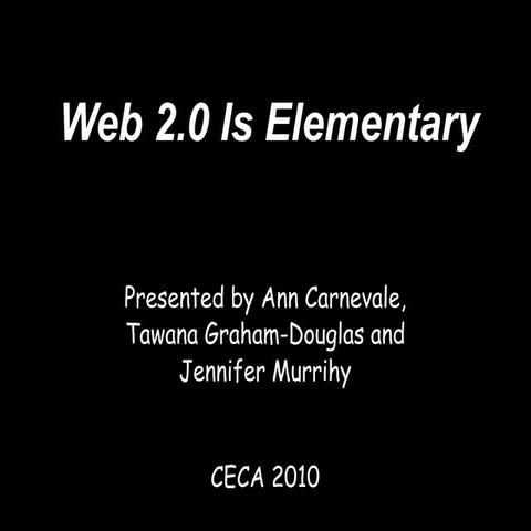 Web 2.0 is Elementary