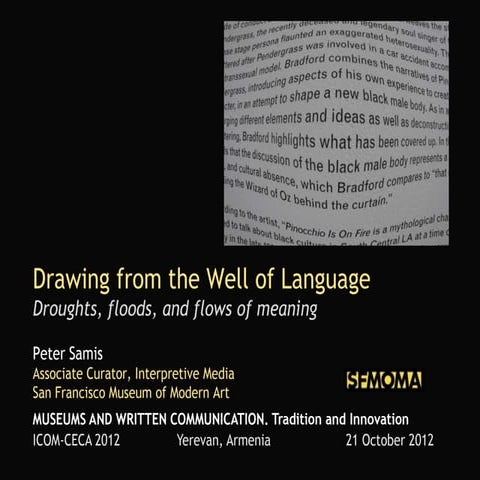 Drawing from the Well of Language: Droughts, Floods, and Flows of Meaning