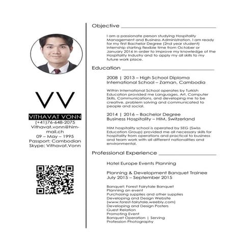 CV - Vithavat Vonn