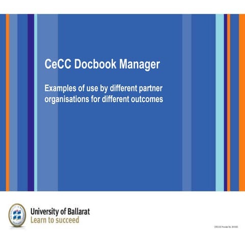 CeCC Single Source Publishing Examples