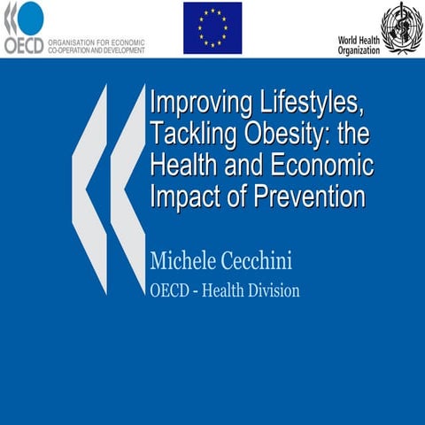 Παρουσίαση Μ. Cecchini (Ειδικός Ερευνητής ΟΟΣΑ)