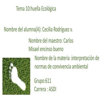 Huella ecologica | PPTX