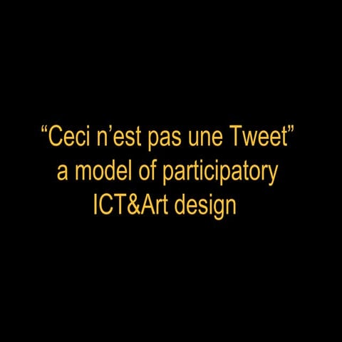 Ceci n’est pas une tweet