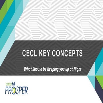 CECL Key Concepts
