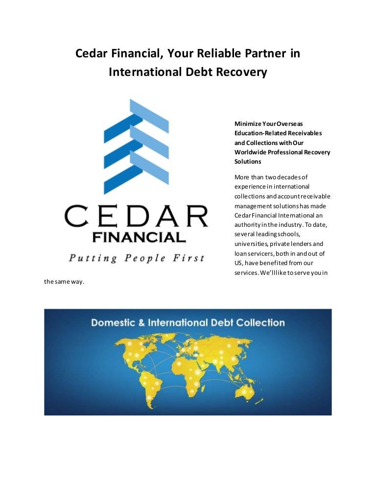 Cedar Financial Education Brochure