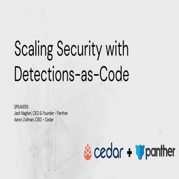 Customer Story: Scaling Security With Detections-as-Code