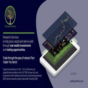 Cedar Portfolio Information Packet July 2019 Updated